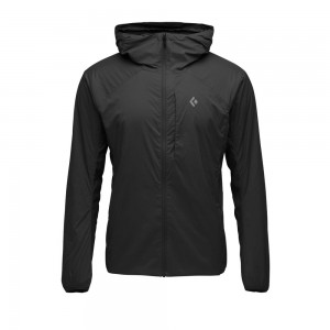 Black Men's Black Diamond Alpine Start Insulated Hoody Jackets | RD829601