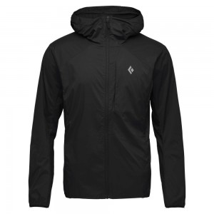 Black Men's Black Diamond Alpine Start Jackets | IS426289