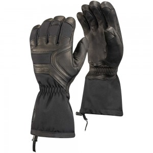 Black Men's Black Diamond Crew Gloves | QU947781