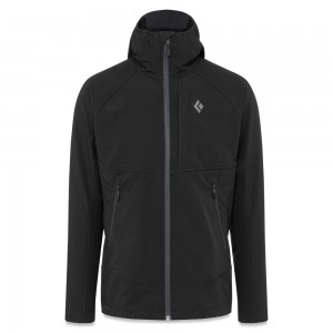 Black Men's Black Diamond Element Hoody Jackets | LT508241