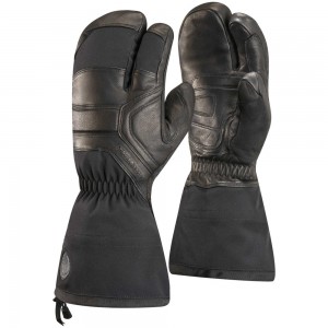 Black Men's Black Diamond Guide Finger Gloves | EX655427