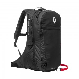 Black Men's Black Diamond JetForce Pro 25L Avalanche Airbag Backpacks | NF210068