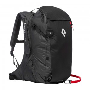 Black Men's Black Diamond JetForce Pro 35L Avalanche Airbag Backpacks | NP331761