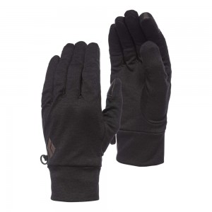 Black Men's Black Diamond LightWeight WoolTech Gloves | SZ717198