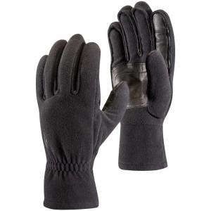 Black Men's Black Diamond MidWeight Windbloc Fleece Gloves | QP002664