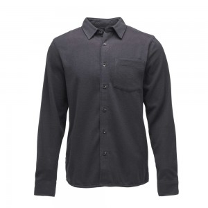 Black Men's Black Diamond Project Flannel Shirts | YK310313