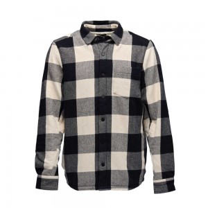 Black Men's Black Diamond Project Lined Flannel Shirts | WY176827