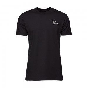 Black Men's Black Diamond Ski Mountaineering T Shirts | XW413433