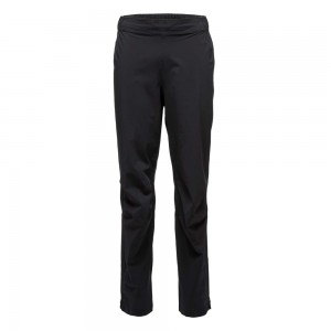 Black Men's Black Diamond Stormline Stretch Rain Pants | ED830381