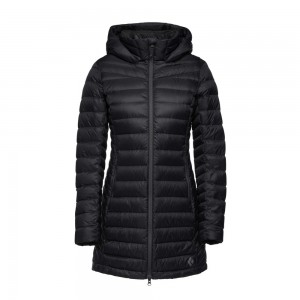 Black Women's Black Diamond Access Full Length Down Jackets | YN686375