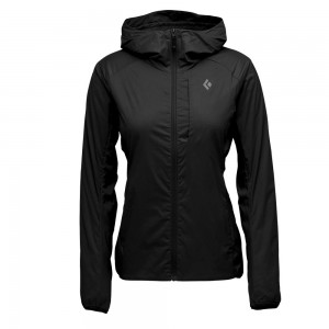 Black Women's Black Diamond Alpine Start Insulated Hoody Jackets | LM578439