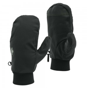 Black Women's Black Diamond MidWeight Softshell Mittens | PX269782