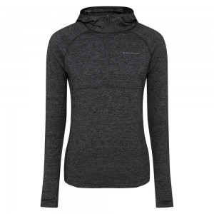 Black Women's Black Diamond Solution 150 Merino Quarter Zip Hoodie | GJ822659