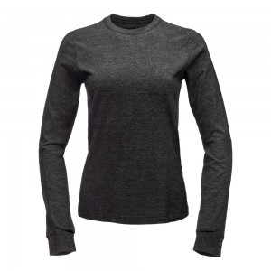 Black Women's Black Diamond Solution 150 Merino Base Crew Base Layer Tops | HH701605