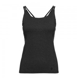 Black Women's Black Diamond Talus Tank Top | OG751855