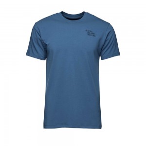 Blue Men's Black Diamond Desert To Mountain T Shirts | RS302785