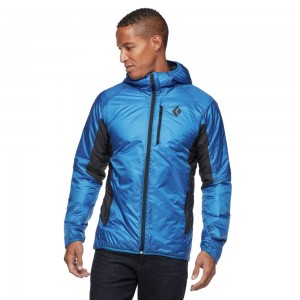 Blue Men's Black Diamond Vision Hybrid Hoody Jackets | YQ476258