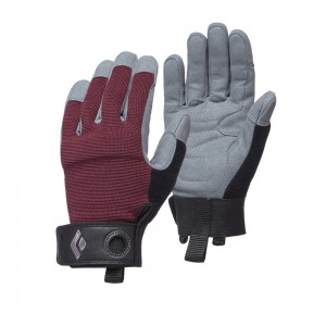 Burgundy Women's Black Diamond Crag Gloves | OP154970