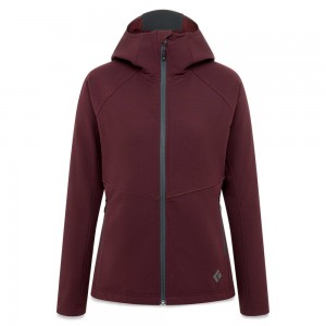 Burgundy Women's Black Diamond Element Hoody Jackets | XR236297