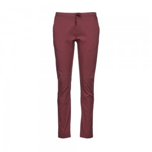 Burgundy Women's Black Diamond Notion Pants | XD821186