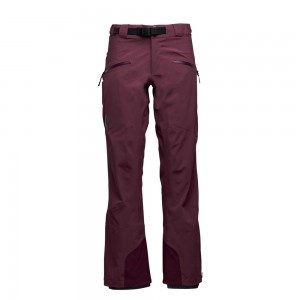 Burgundy Women's Black Diamond Recon Stretch Ski Pants | GT618995