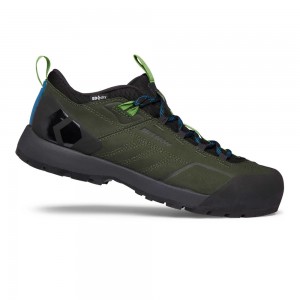 Green Men's Black Diamond Mission Leather Low Waterproof Approach Shoes | OH808860