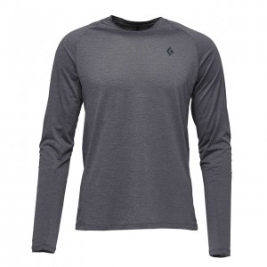 Grey Men's Black Diamond Lightwire Tech Tee Long Sleeve | AZ899604