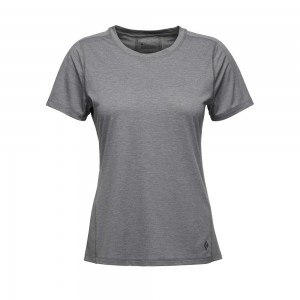 Grey Women's Black Diamond Lightwire Short Sleeve Tech T Shirts | KE773955