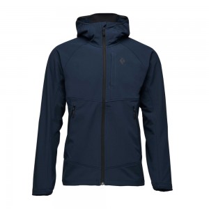 Navy Men's Black Diamond Element Hoody Jackets | SX495936