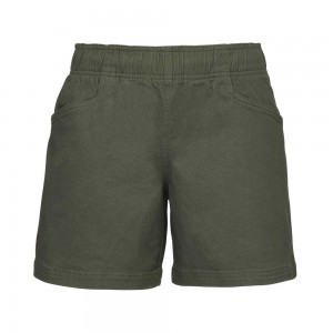 Olive Women's Black Diamond Dirt Bag Shorts | IC177626