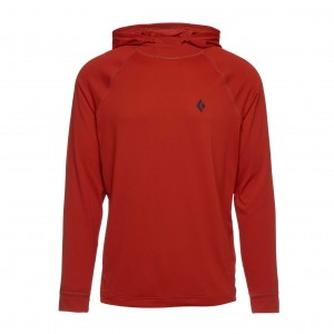 Red Men's Black Diamond Alpenglow Hoodie | LS076376