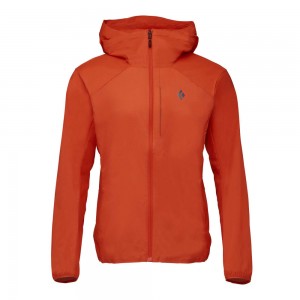 Red Men's Black Diamond Alpine Start Hoody Jackets | QI560248