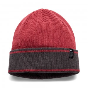 Red Men's Black Diamond Cuffed Beanie | DV663196