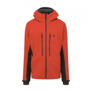 Red Men's Black Diamond Dawn Patrol Hybrid Shell Jackets | WS633979