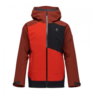 Red Men's Black Diamond Recon Stretch Ski Shell Jackets | XJ807337