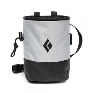 Silver Men's Black Diamond Mojo Zip Chalk Bucket Bags | CK055124