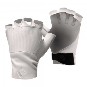 White Men's Black Diamond Crack Gloves | VW893101