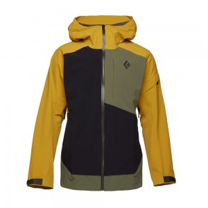 Yellow Men's Black Diamond Recon Stretch Ski Shell Jackets | WU174152