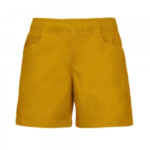 Yellow Women's Black Diamond Dirt Bag Shorts | LP854153