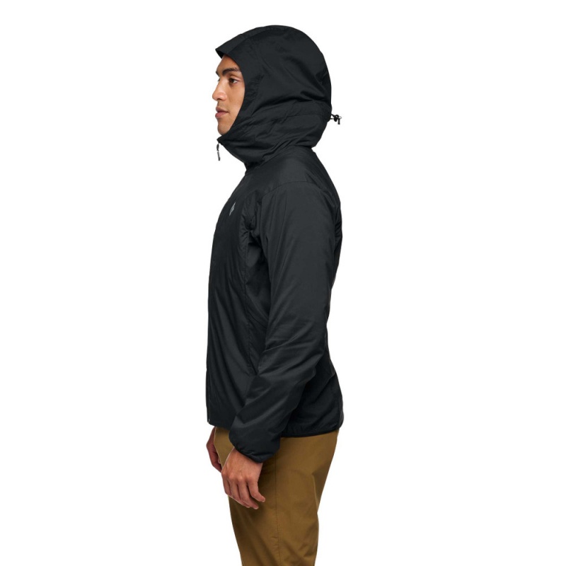 Black Men's Black Diamond Alpine Start Insulated Hoody Jackets | RD829601