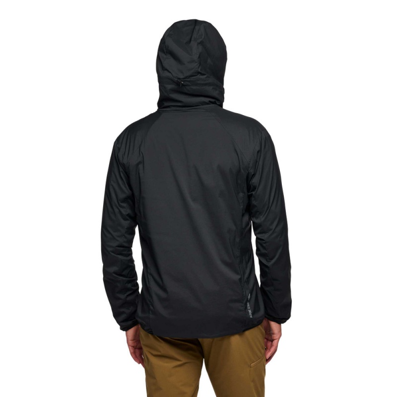 Black Men's Black Diamond Alpine Start Insulated Hoody Jackets | RD829601