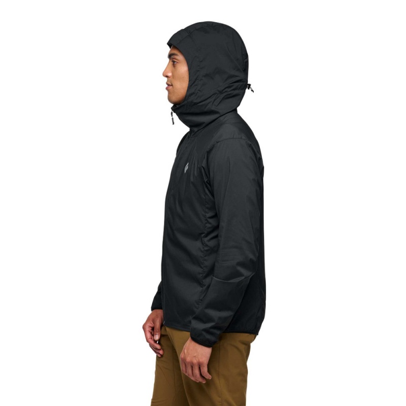 Black Men's Black Diamond Alpine Start Jackets | IS426289