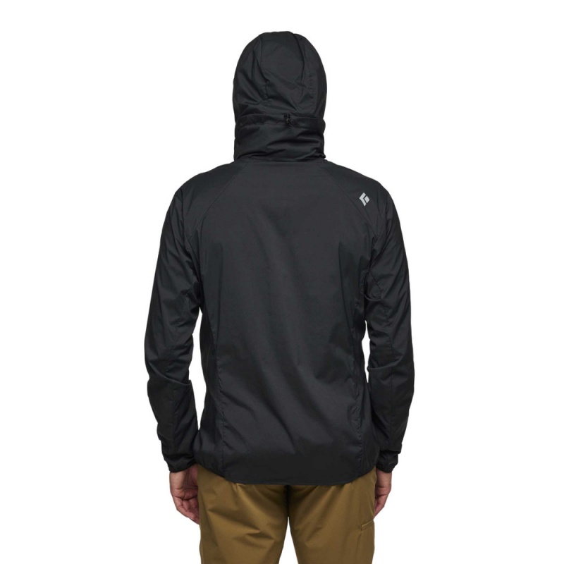 Black Men's Black Diamond Alpine Start Jackets | IS426289