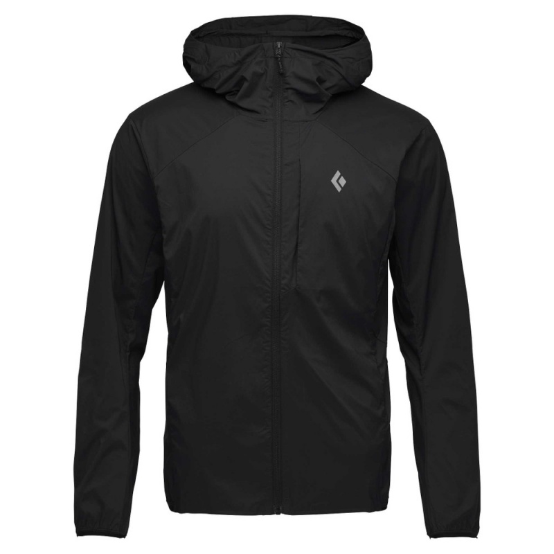 Black Men\'s Black Diamond Alpine Start Jackets | IS426289