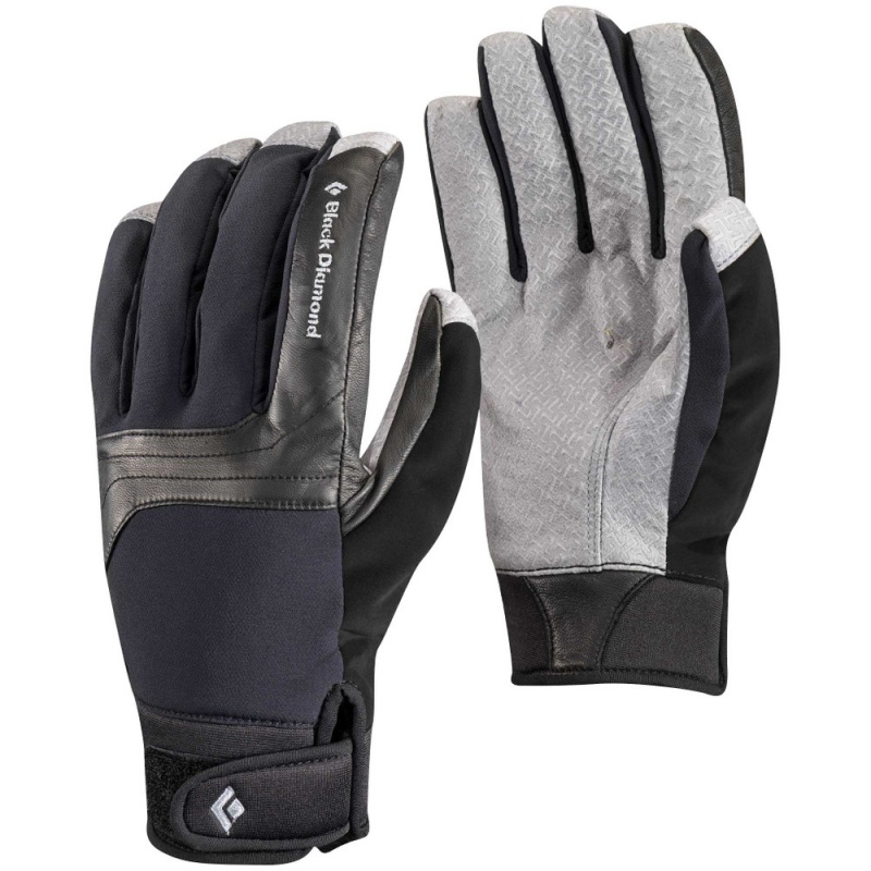 Black Men\'s Black Diamond Arc Gloves | SF461189