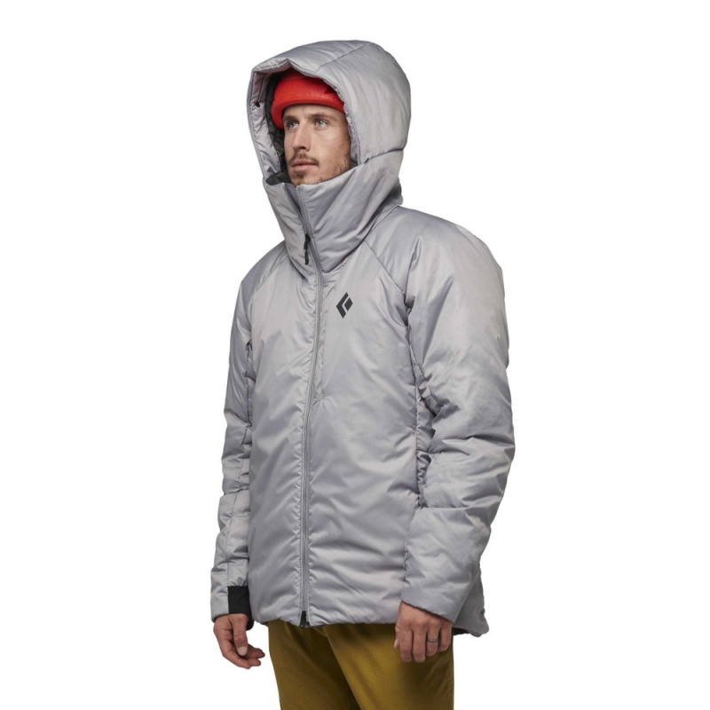 Black Men's Black Diamond Belay Parka | SV586673