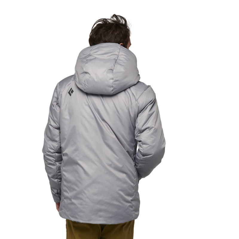 Black Men's Black Diamond Belay Parka | SV586673