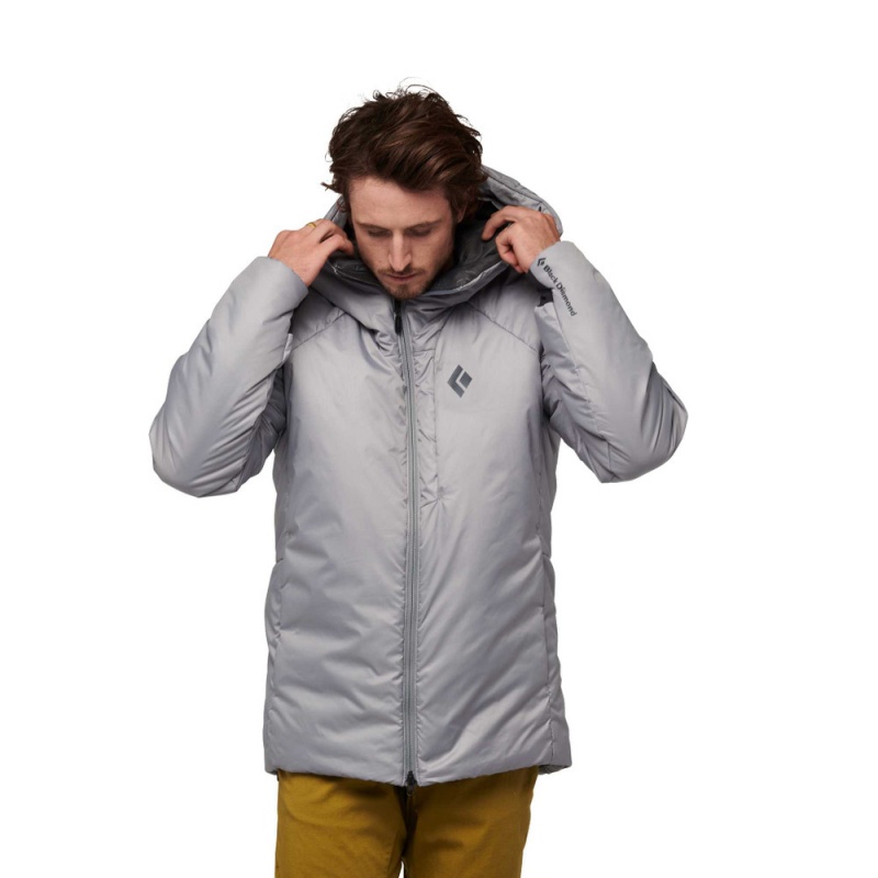 Black Men's Black Diamond Belay Parka | SV586673