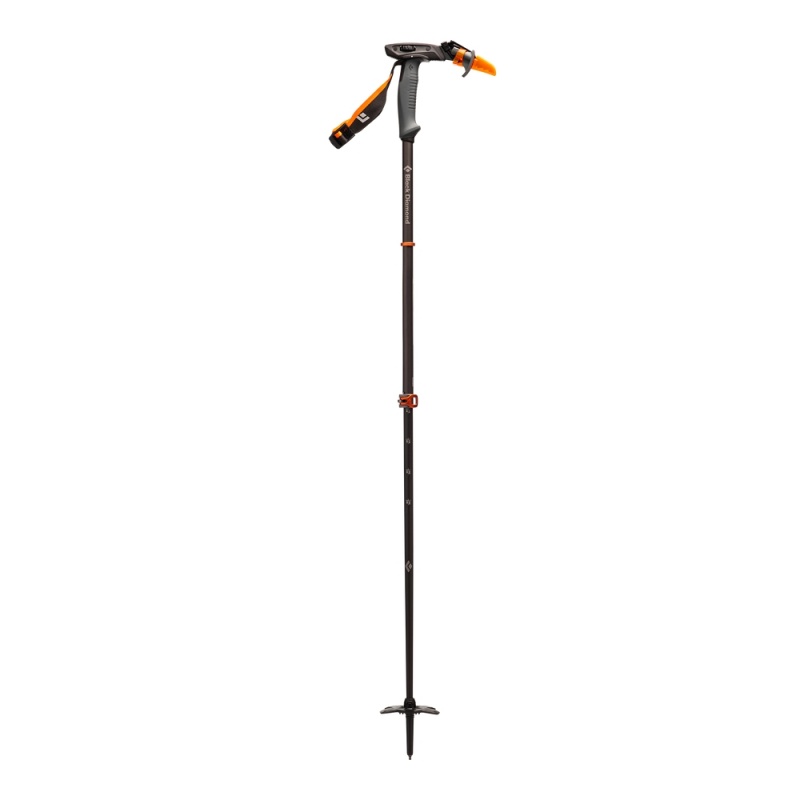 Black Men's Black Diamond Carbon Whippet Ski Poles | TF491927