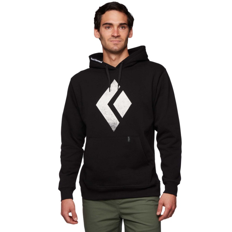 Black Men's Black Diamond Chalked Up Hoodie | YD658412